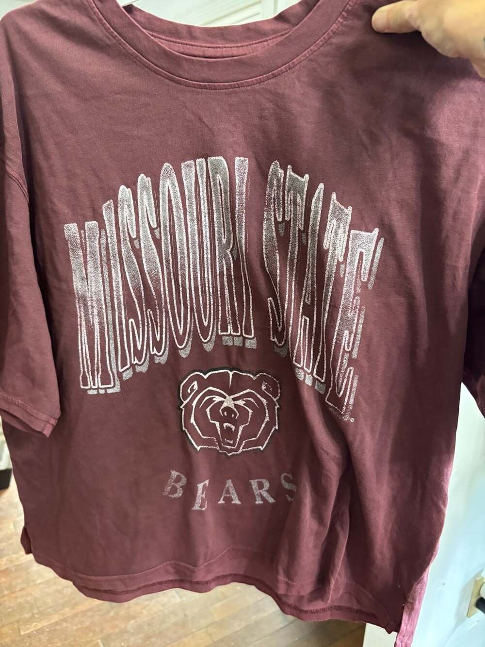 Missouri State University Bears Maroon T-Shirt Size S
